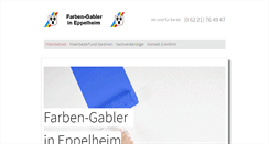 Desktop Screenshot of farben-gabler.de