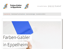 Tablet Screenshot of farben-gabler.de